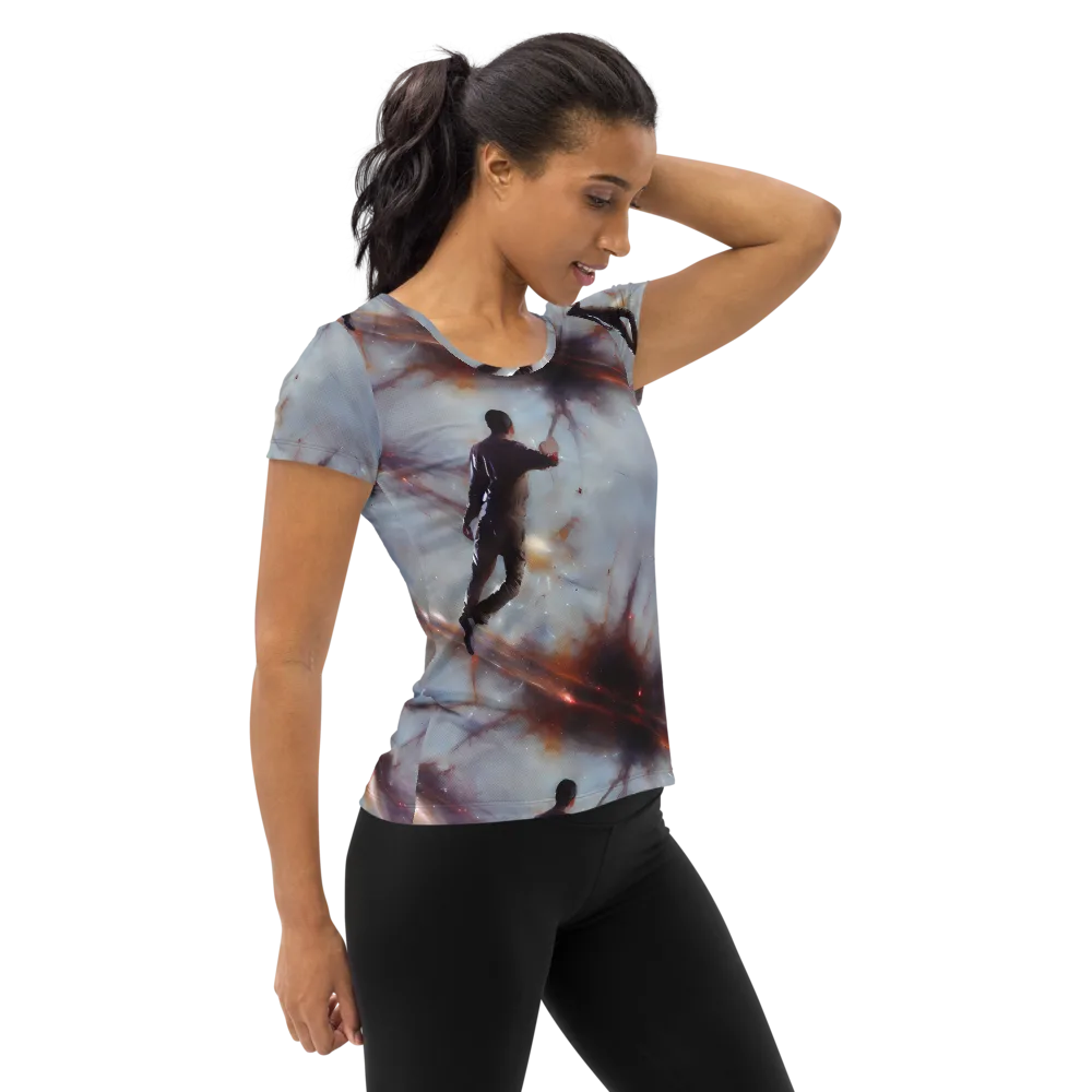 Impressionist Void on Women's Athletic T-Shirt — Right