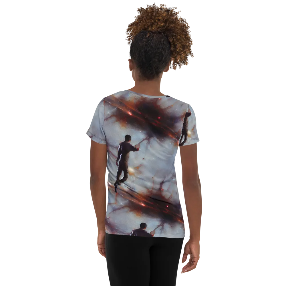 Impressionist Void on Women's Athletic T-Shirt — Back