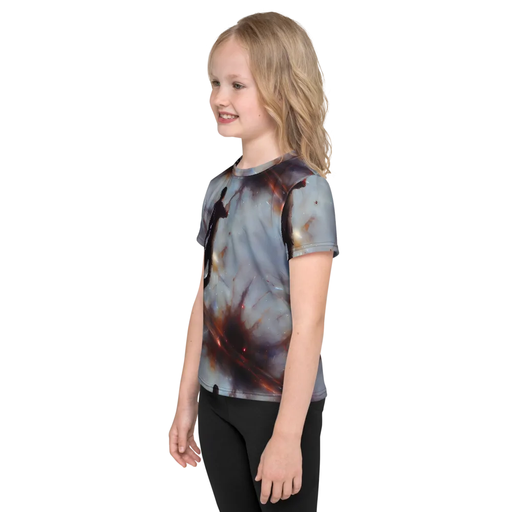 Impressionist Void on Kids Crew Neck T-Shirt — Left