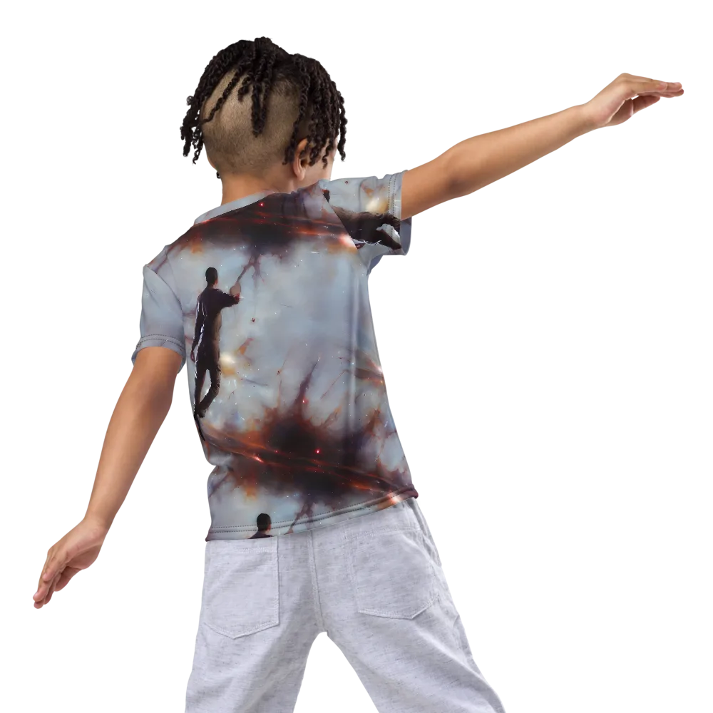 Impressionist Void on Kids Crew Neck T-Shirt — Back