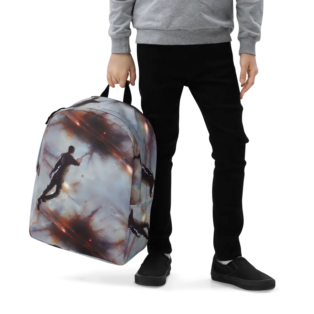 Impressionist Void on Minimalist Backpack — Zoomed-in