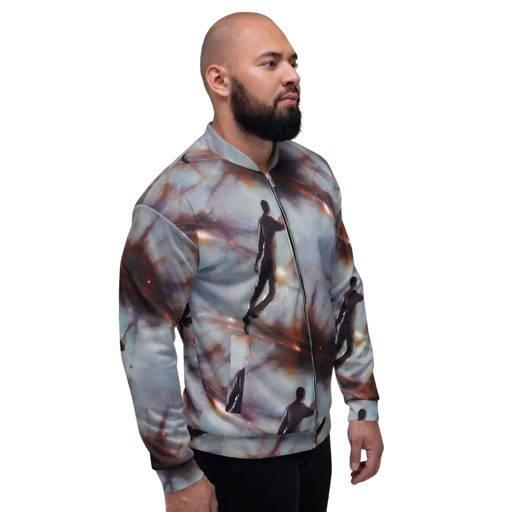 Impressionist Void on Bomber Jacket — Right