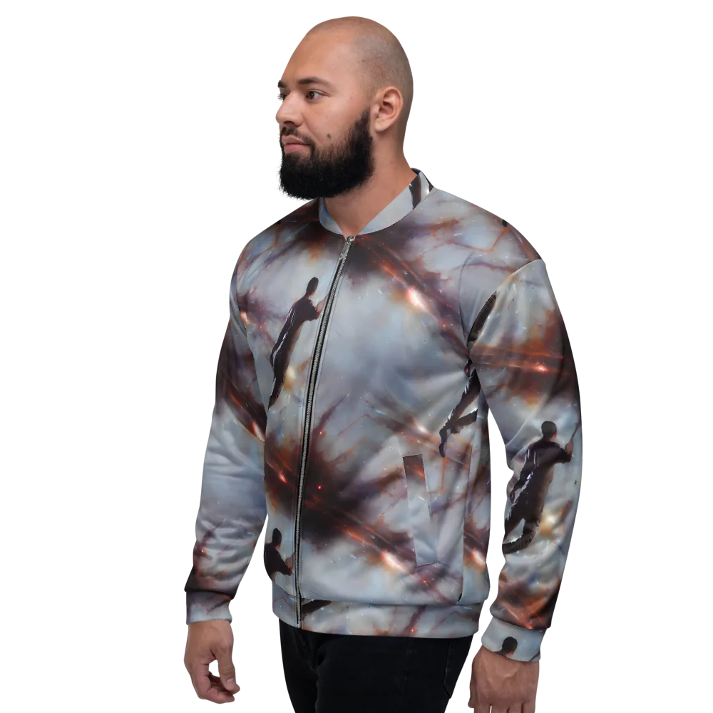 Impressionist Void on Bomber Jacket — Left