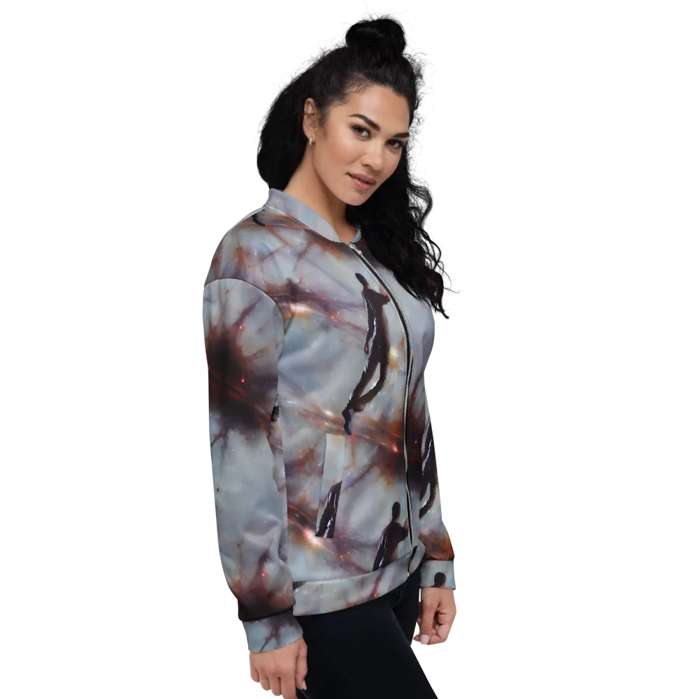 Impressionist Void on Bomber Jacket — Right