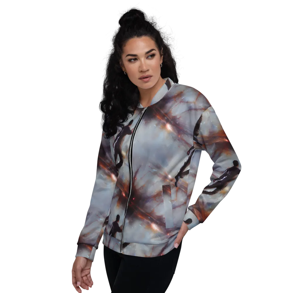 Impressionist Void on Bomber Jacket — Left