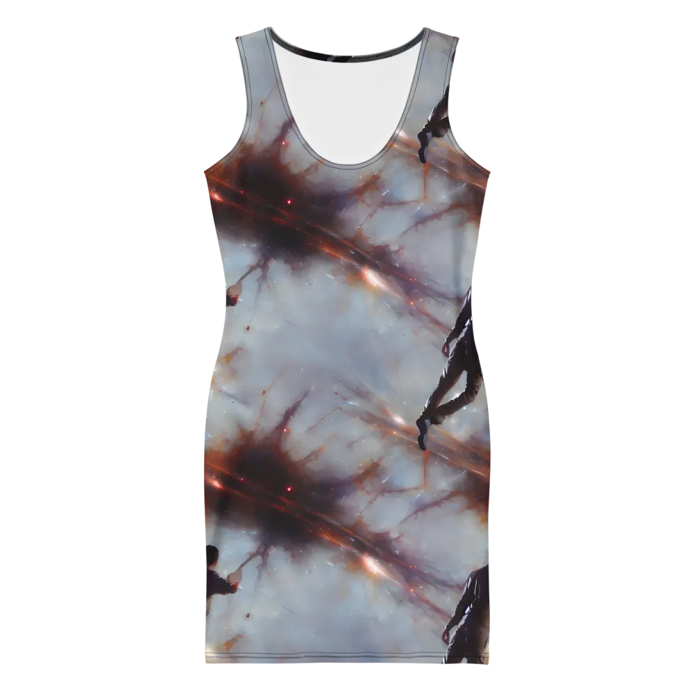 Impressionist Void on Bodycon Dress — Front