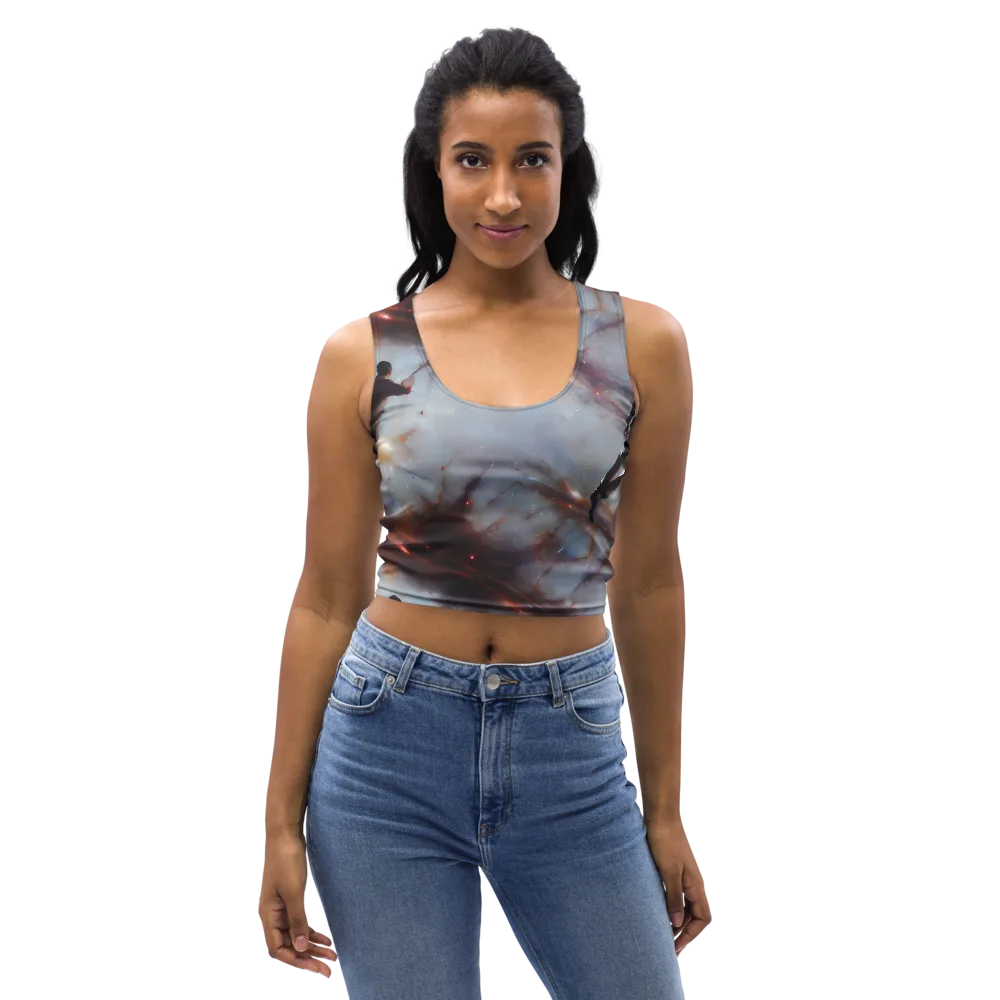 Impressionist Void on Crop Top — Front