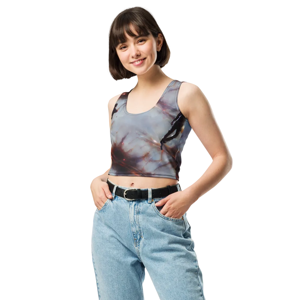 Impressionist Void on Crop Top — Front