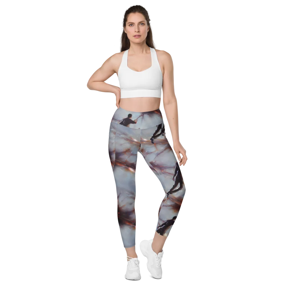 Impressionist Void on Leggings with Pockets — Front