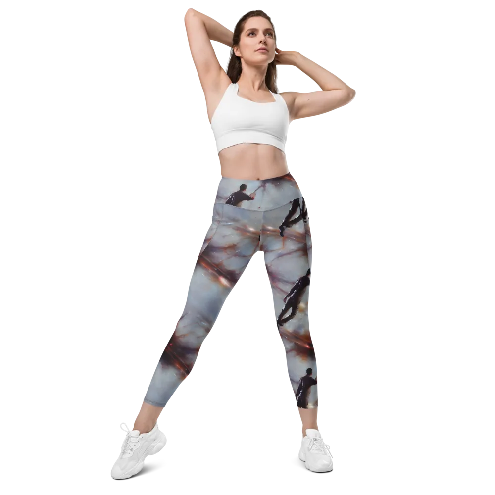 Impressionist Void on Leggings with Pockets — Front