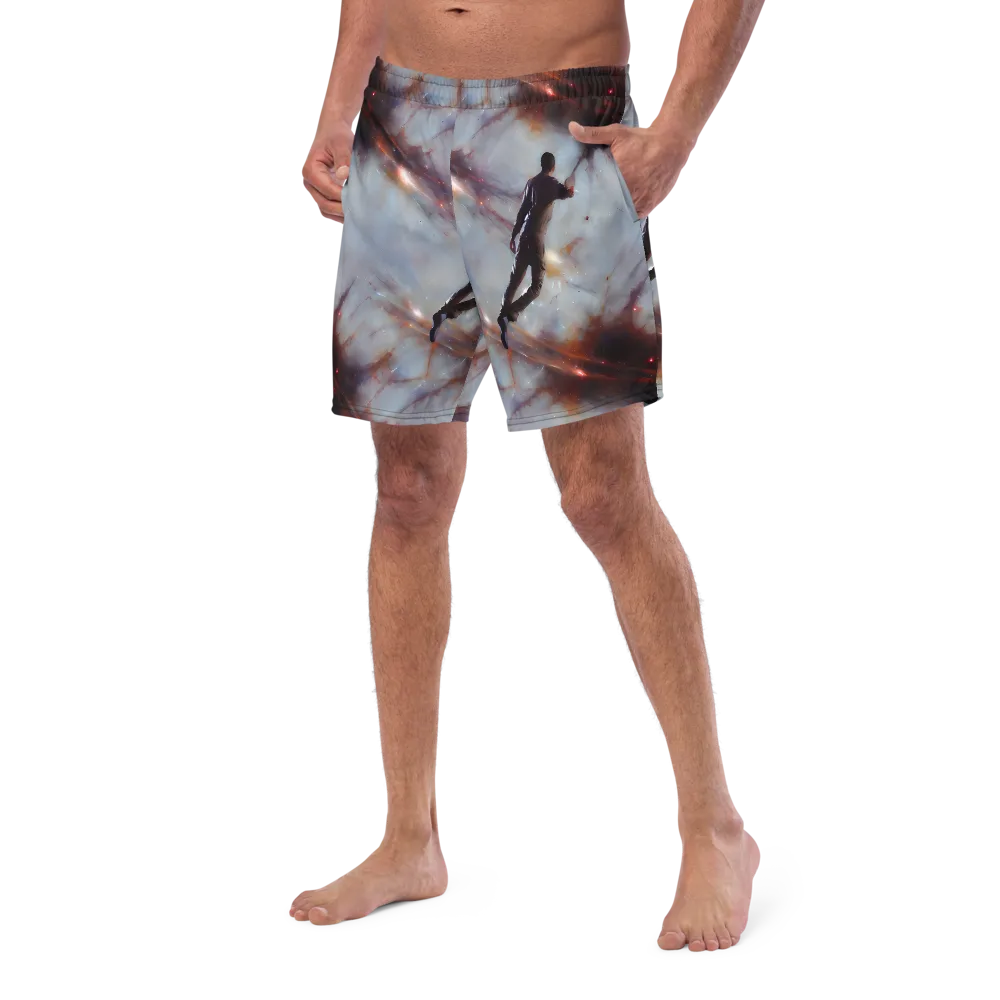 Impressionist Void on Swim Trunks — Left Front