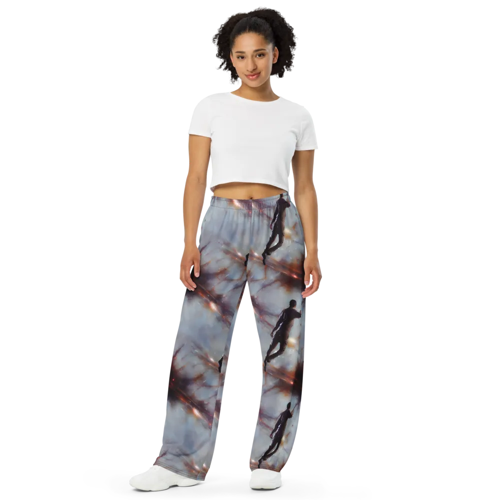 Impressionist Void on Wide-Leg Pants — Front