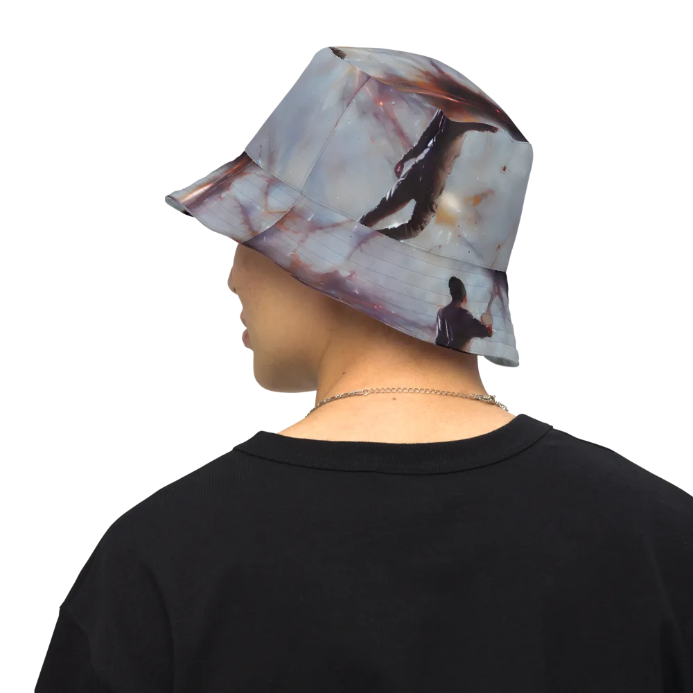 Impressionist Void on Reversible Bucket Hat — Back Inside