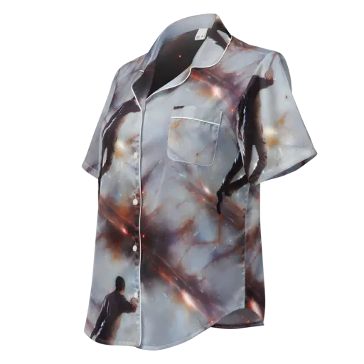 Impressionist Void on a Women's Short Sleeve Pajama Top
