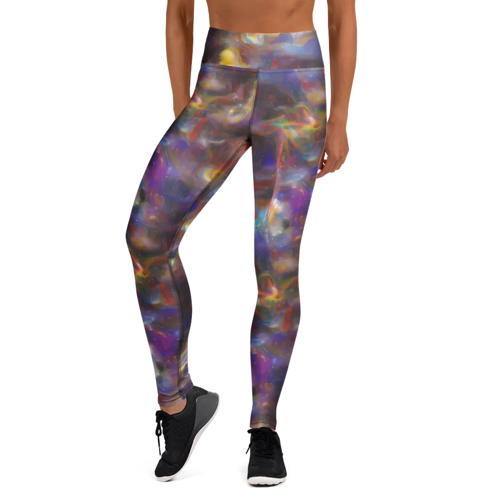 Quantum Wisp on Yoga Leggings — Front