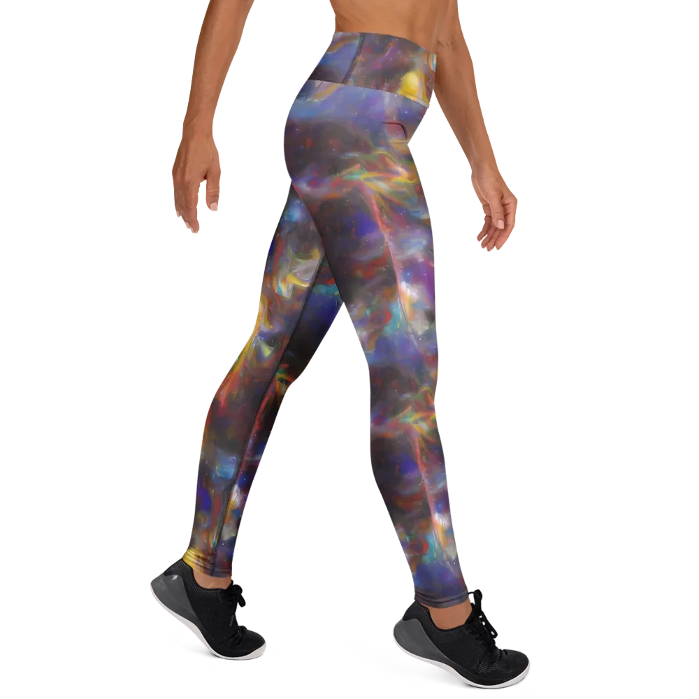 Quantum Wisp on Yoga Leggings — Right