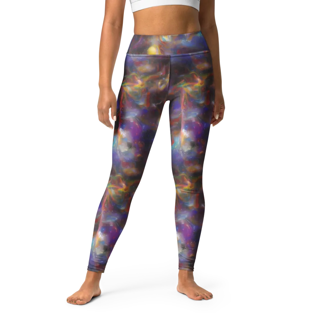 Quantum Wisp on Yoga Leggings — Front