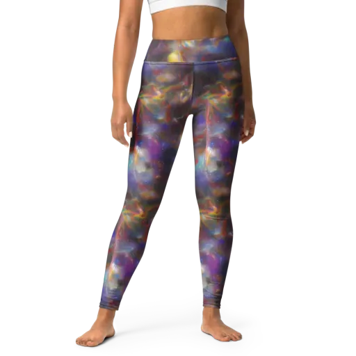 Quantum Wisp on a Yoga Leggings