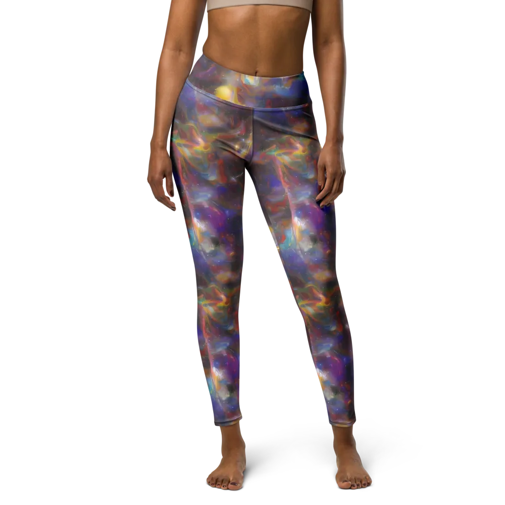 Quantum Wisp on Yoga Leggings — Front