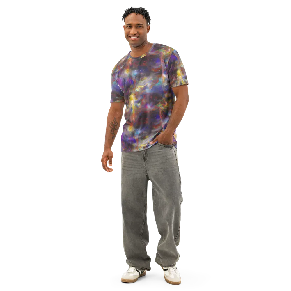 Quantum Wisp on Men's Cotton Crew Neck T-Shirt — Front