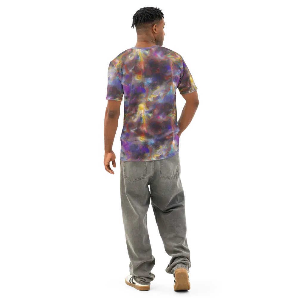 Quantum Wisp on Men's Cotton Crew Neck T-Shirt — Back