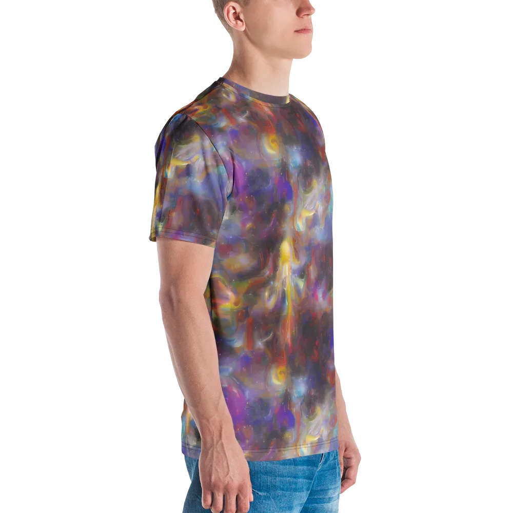Quantum Wisp on Men's Crew Neck T-Shirt — Right