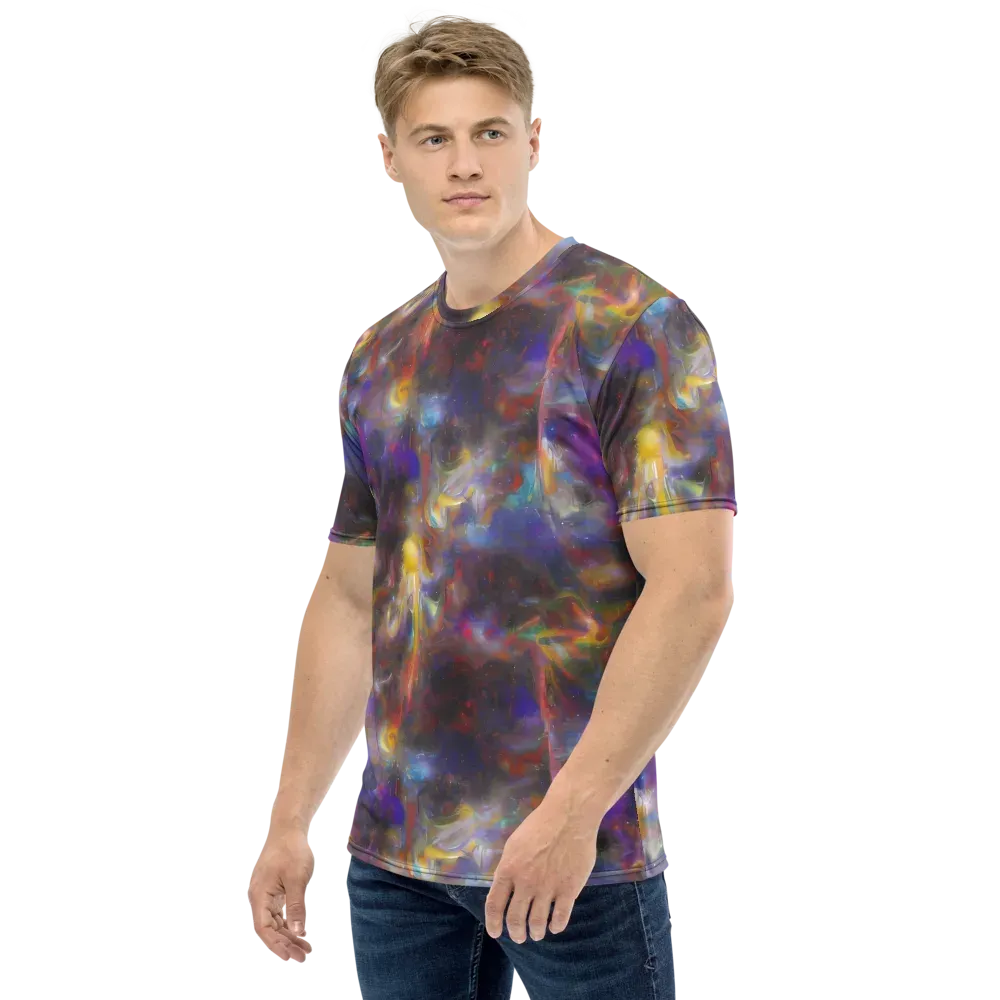Quantum Wisp on Men's Crew Neck T-Shirt — Left