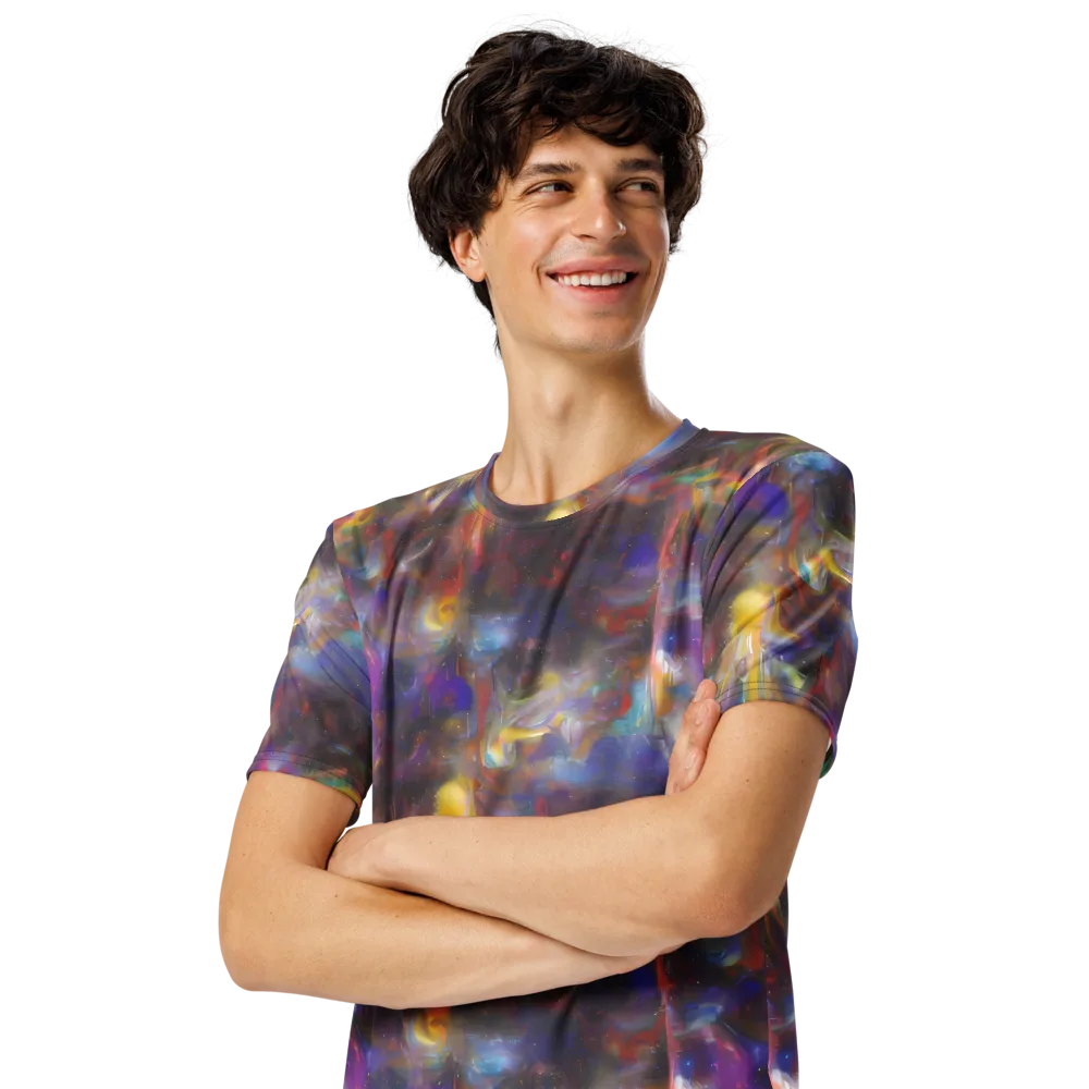 Quantum Wisp on Men's Crew Neck T-Shirt — Left Front