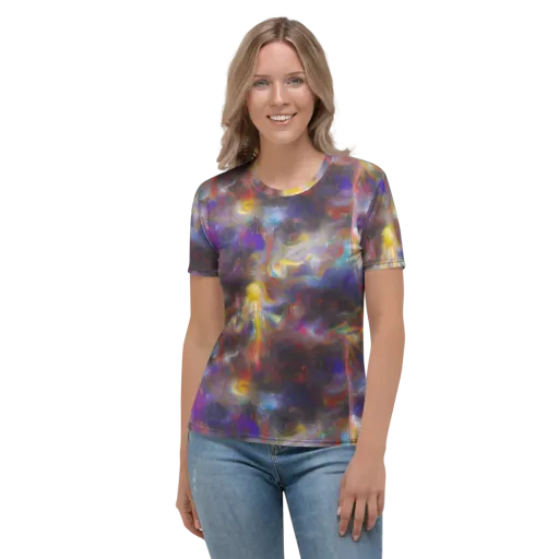 Quantum Wisp on a Women's Crew Neck T-Shirt