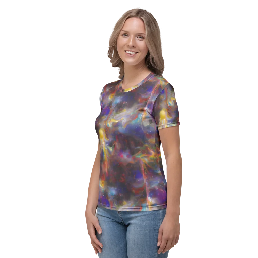 Quantum Wisp on Women's Crew Neck T-Shirt — Left