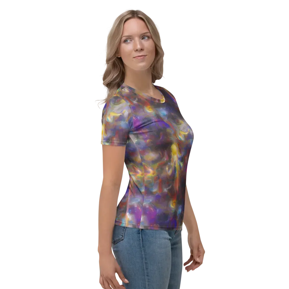 Quantum Wisp on Women's Crew Neck T-Shirt — Right