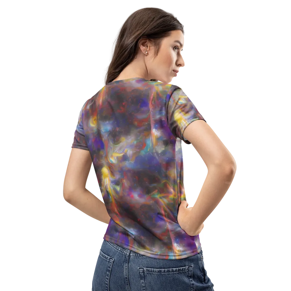 Quantum Wisp on Women's Crew Neck T-Shirt — Back