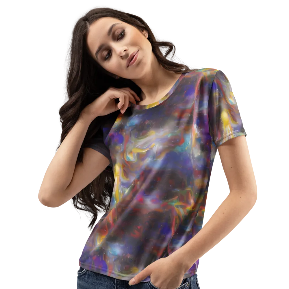 Quantum Wisp on Women's Crew Neck T-Shirt — Left Front