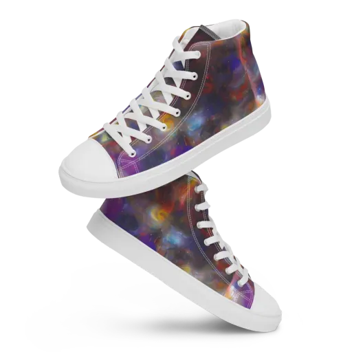 Quantum Wisp on a Women's High Top Canvas Shoes