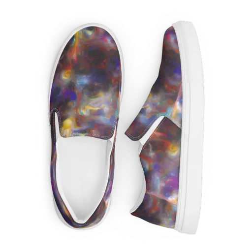 Quantum Wisp on a Men's Slip-On Canvas Shoes