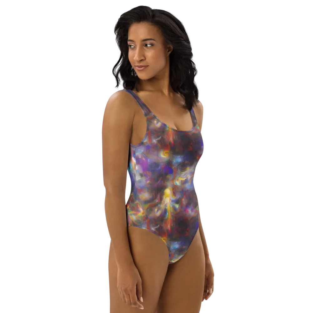 Quantum Wisp on One-Piece Swimsuit — Right