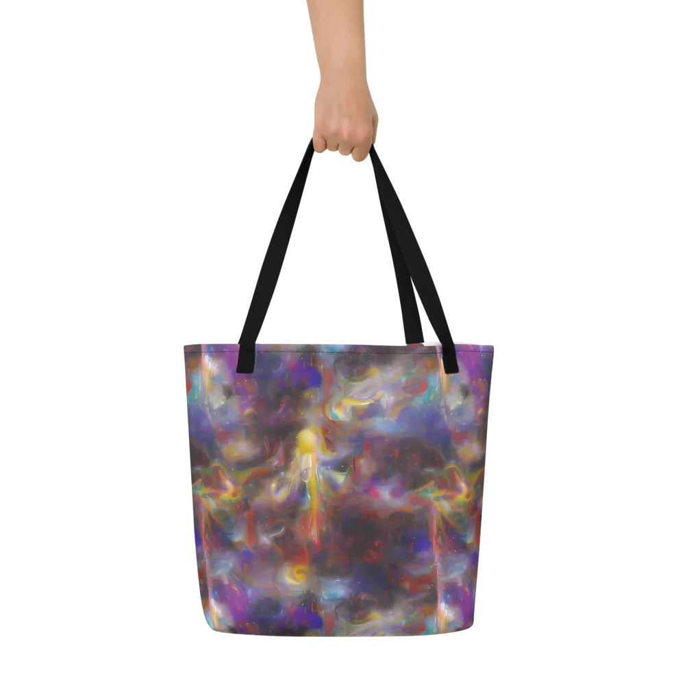 Quantum Wisp on Large Tote Bag W/ Pocket — Front