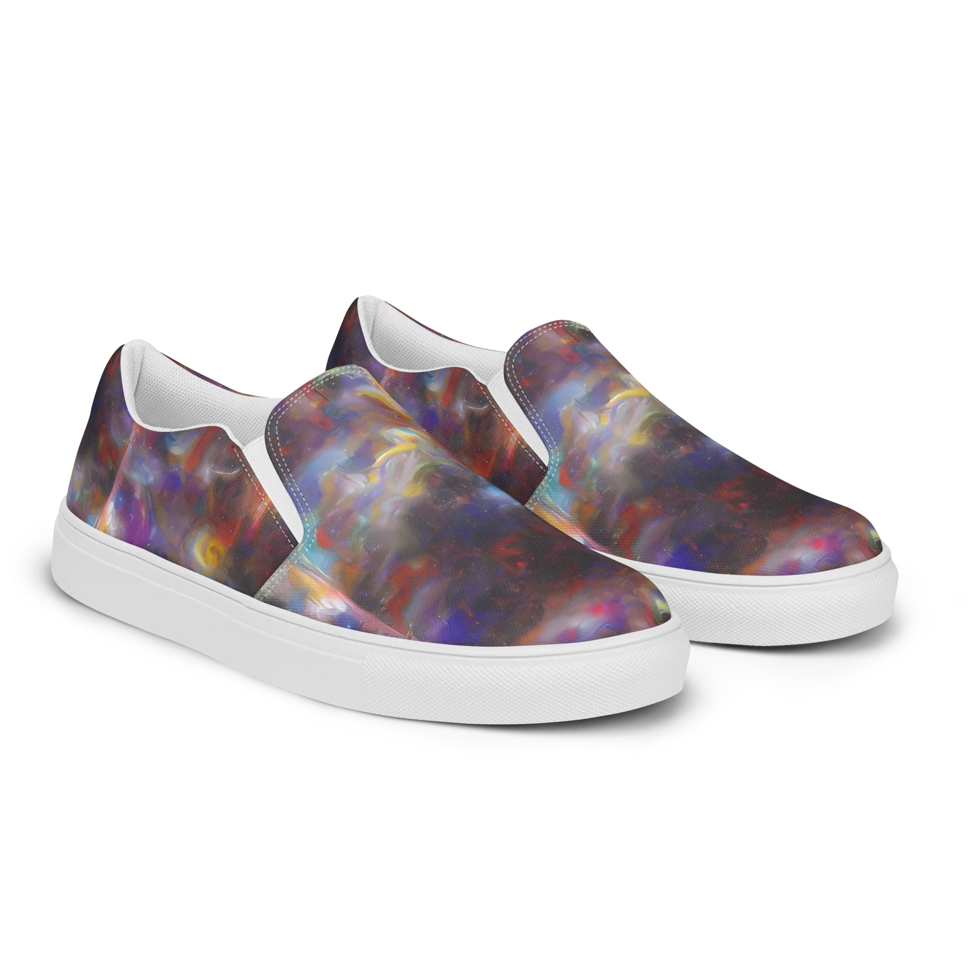 Quantum Wisp on Women's Slip-On Canvas Shoes — Right Front