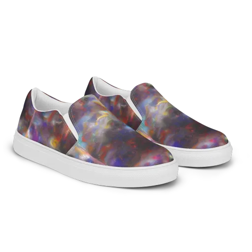 Quantum Wisp on a Women's Slip-On Canvas Shoes
