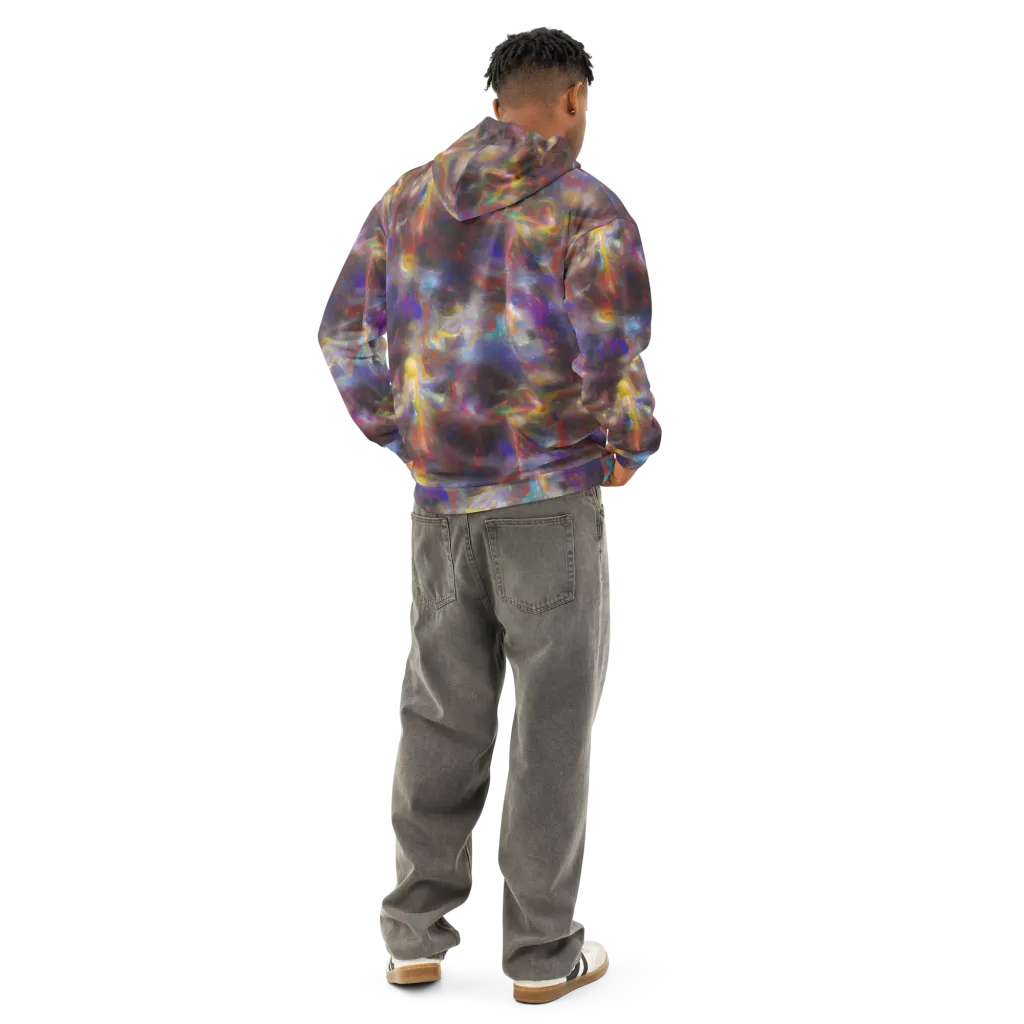 Quantum Wisp on Cotton Hoodie — Back