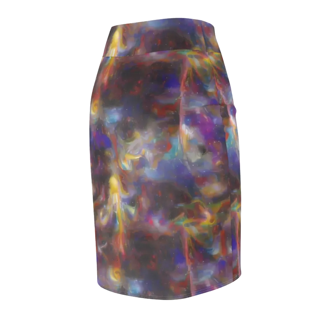 Quantum Wisp on Pencil Skirt — Back Side