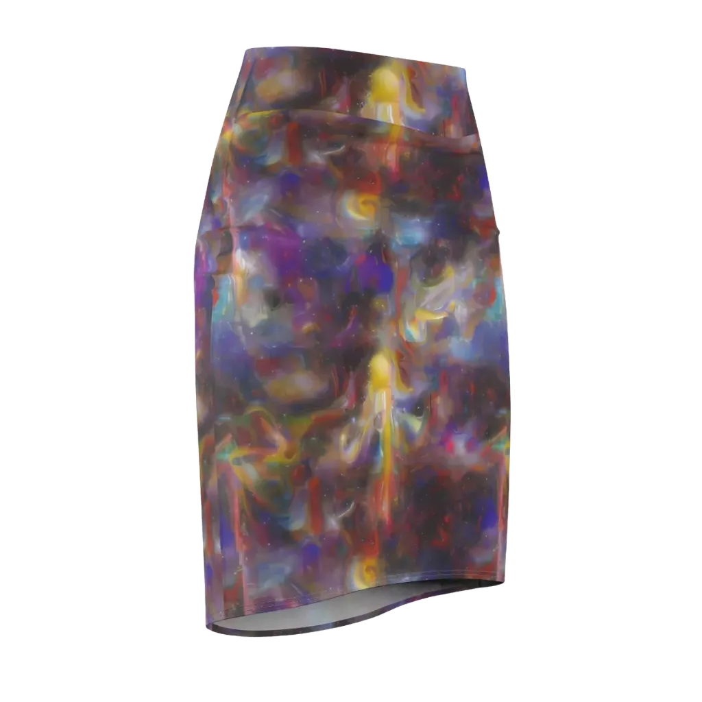 Quantum Wisp on Pencil Skirt — Front Side