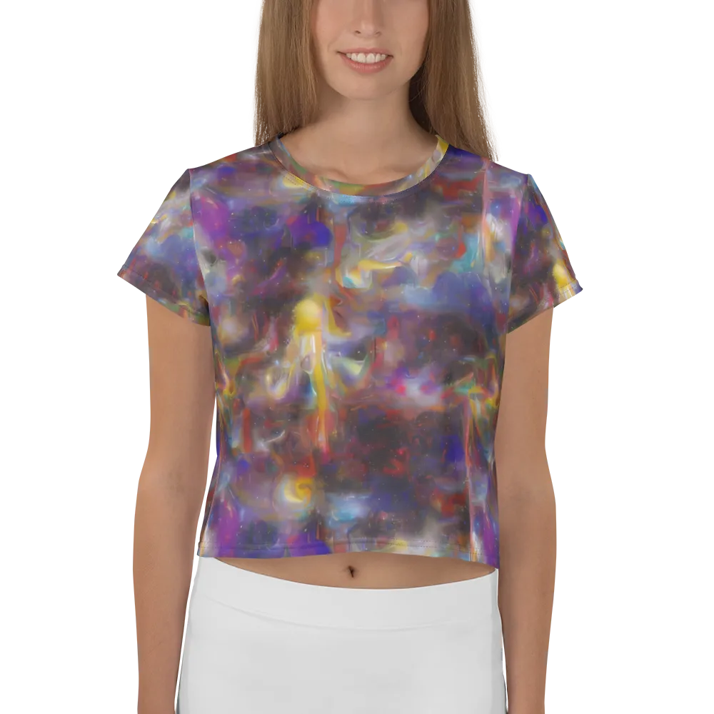 Quantum Wisp on Crop Tee — Front