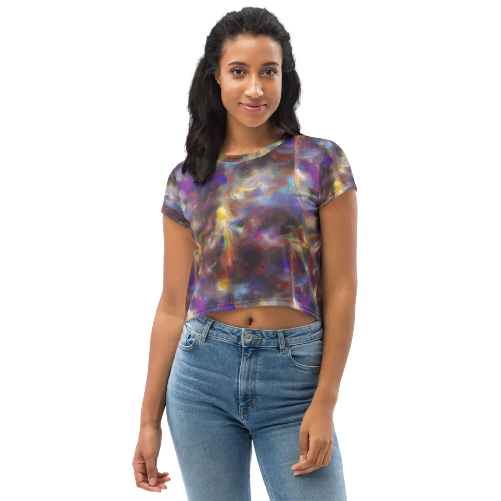 Quantum Wisp on Crop Tee — Front