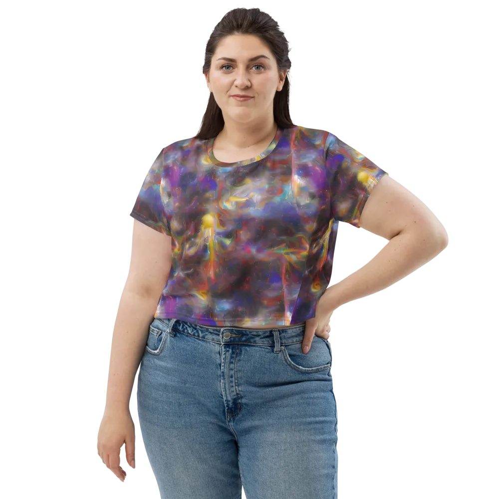 Quantum Wisp on Crop Tee — Front