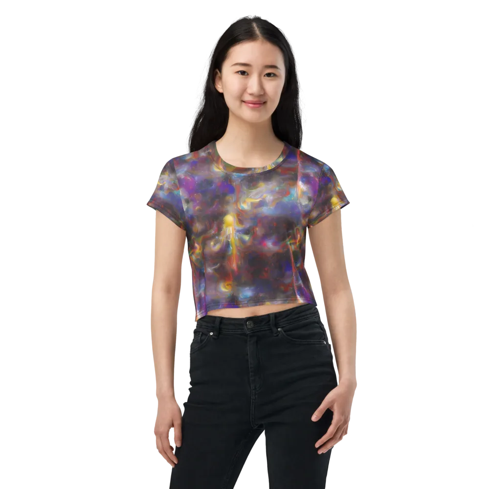 Quantum Wisp on Crop Tee — Front