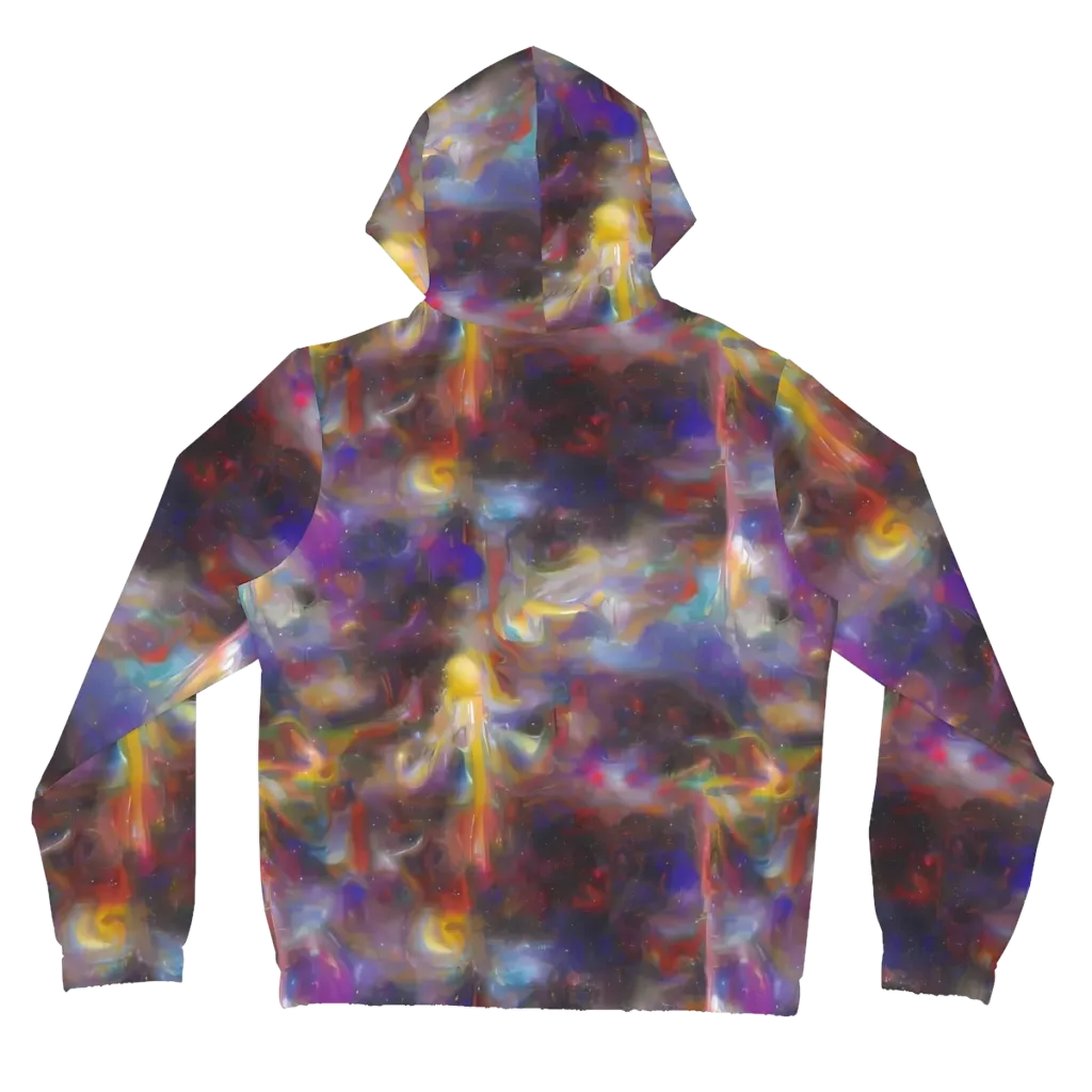Quantum Wisp on Women's Full-Zip Hoodie — Back