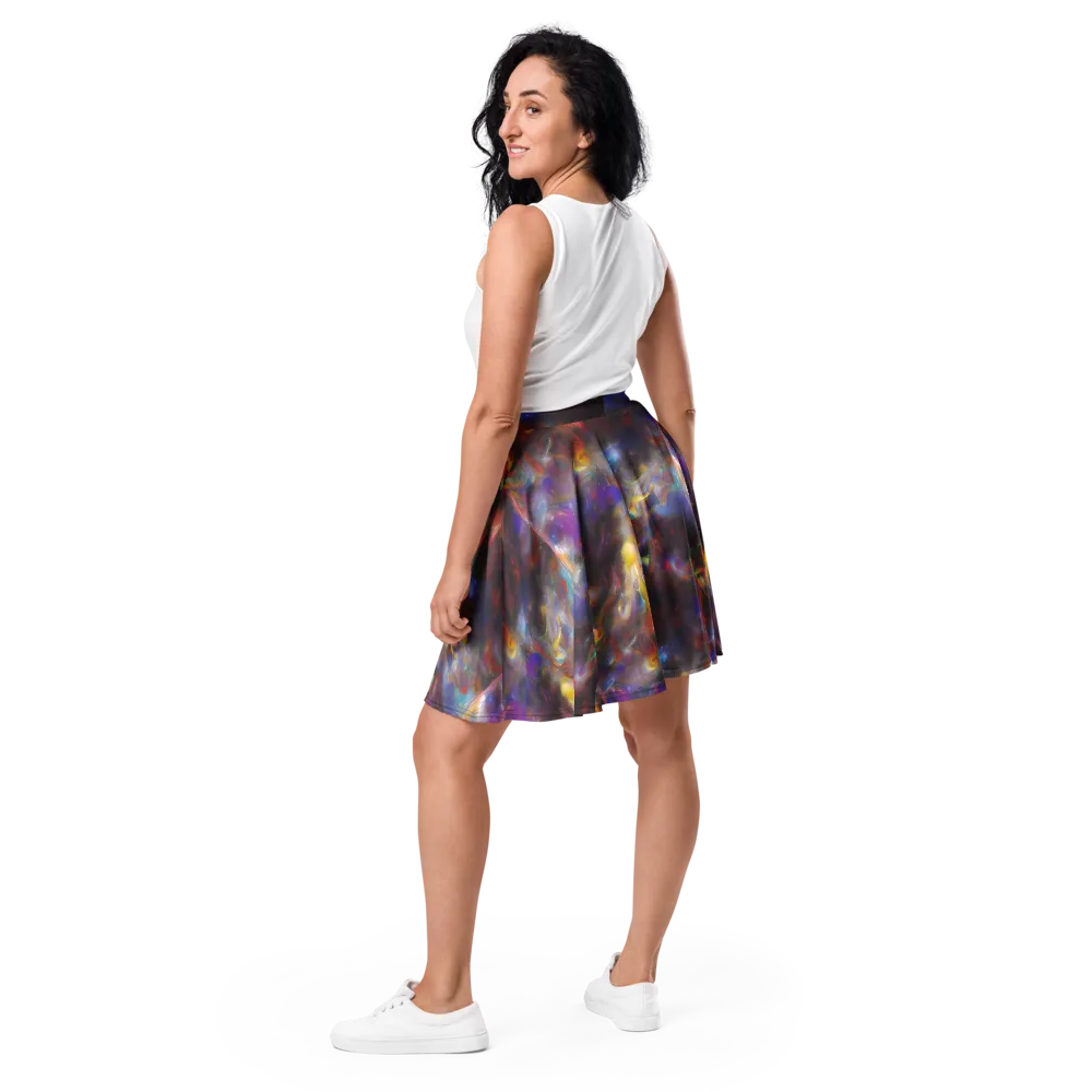 Quantum Wisp on Skater Skirt — Back