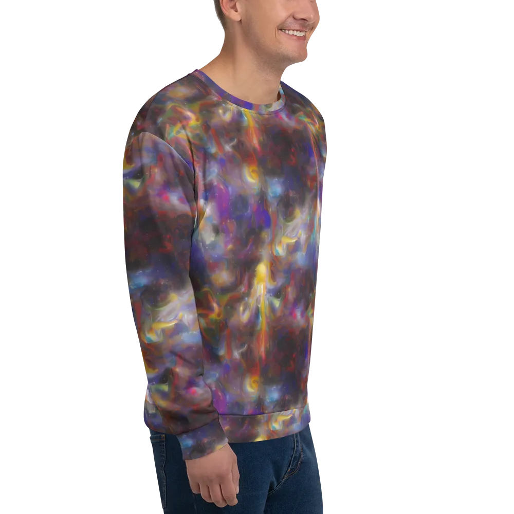 Quantum Wisp on Sweatshirt — Right Front