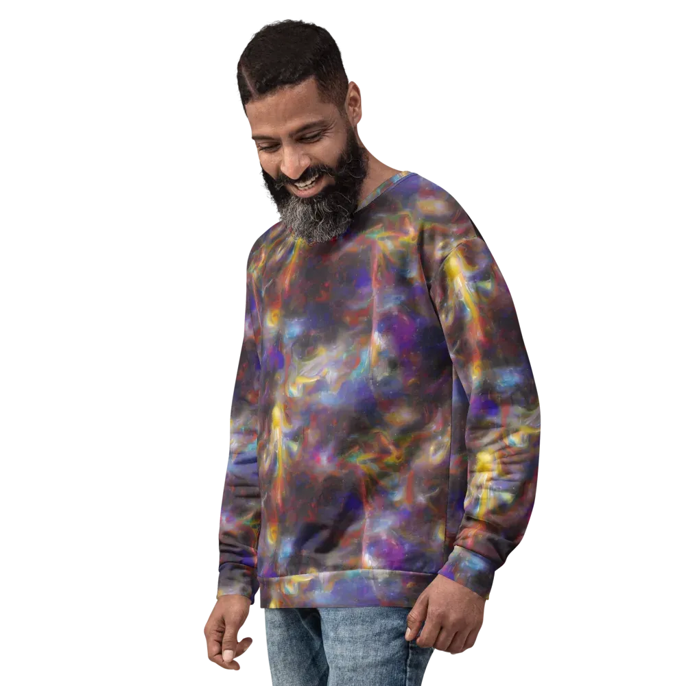 Quantum Wisp on Sweatshirt — Left Front